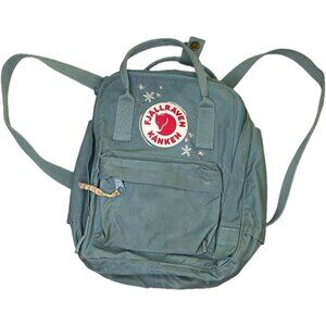 Fjallraven Kanken Mini Backpack - Sky Blue Embroidered 10”x7”